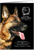 CHP Patrol K9 Unit Dog Memorial Service German Shepherd card