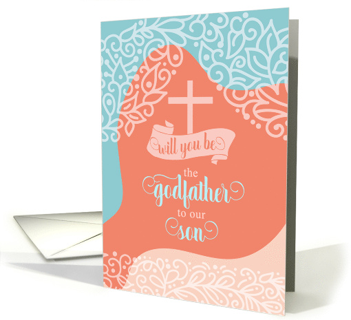 Godfather Request for Son Orange and Blue Swirls card (1732350)