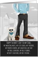 Bichon Frise from the Pet Funny Father&rsquo;s Day Breed Specific card