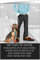 Bloodhound from the Pet Funny Father’s Day Breed Specific card