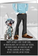 Dalmatian from the Pet Funny Father&rsquo;s Day Dog Breed Specific card
