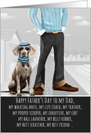 Weimaraner from the Pet Funny Father&rsquo;s Day Dog Breed Specific card