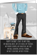 Wheaten Terrier from the Pet Funny Father’s Day Dog Breed card