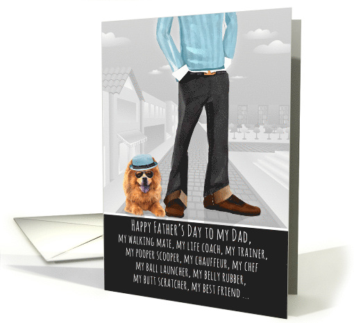 Chow from the Pet Funny Father's Day Dog Breed Specific card (1734278)