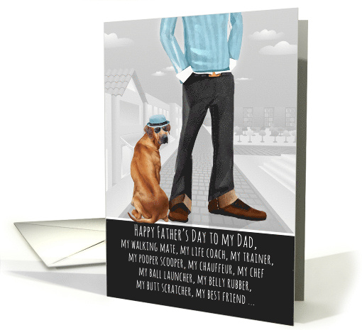 Rhodesian Ridgeback from the Pet Funny Father's Day Dog Breed card