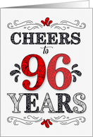 96th Birthday Cheers...