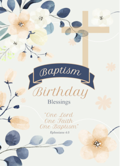 Baptism Birthday Tan...