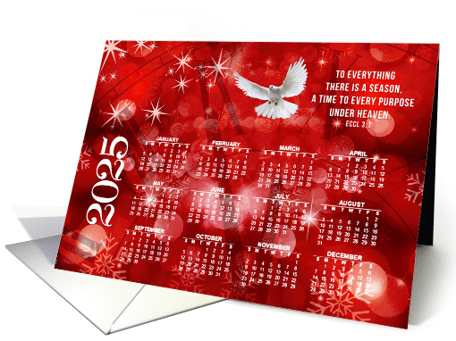 Custom Request 2025 Calendar Card for the New Year card (1895462)