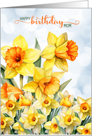 Mom’s Birthday Daffodils for a March Birthday card