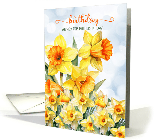 Mom in Law's Birthday Daffodils for a March Birthday card (1901174)