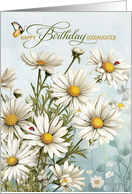 Goddaugther’s Birthday Daisies with Butterflies and Ladybugs card