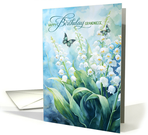 Grandniece's Birthday Lily of the Valley Garden card (1902588)