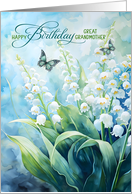 Great Grandmother’s Birthday Lily of the Valley Garden card