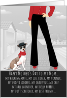 Italian Greyhound from the Pet Funny Mother’s Day Dog Breed card