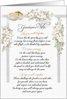 Grandnephew and Wife Wedding Congratulations Walk Together card