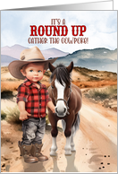 Western Themed Children’s Party Invitation Little Cowboy card