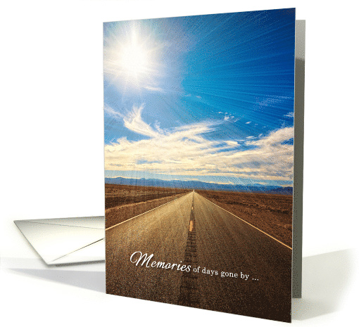 Friendship Thinking of You Endless Road with Blue Sky card (422854)