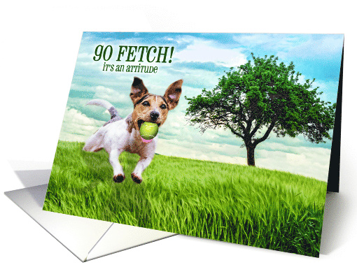 Go Fetch Jack Russel Terrier Blank All Occasion card (423910)