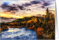 American River California Scenic View Blank All Occasion card