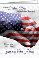 For Military Husband Father’s Day Deployed Armed Forces card