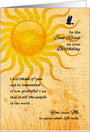 Husband’s Birthday Romantic Sunrise card