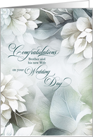 for Brother and his Wife Wedding Congratulations Magnolias card