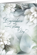 for Sister Wedding Congratulations White Magnolias card