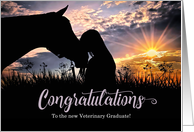 Congratulations to the Veterinary Graduate Horse and Cowgirl card