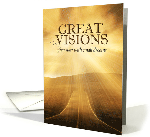 Great Visions Business Path Sunlit Endless Road card (441794)