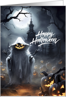 Halloween Howl at the Moon Costume card