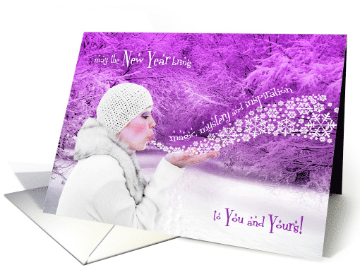 New Year Winter Scene Magic, Mystery and Inspiration card (474678)