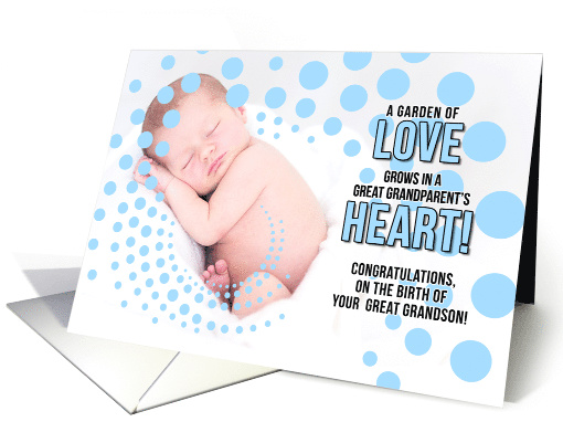 for Great Grandparents on Birth of a Great Grandson Blue... (482355)