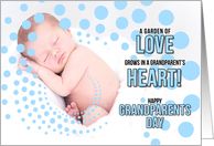 for Grandparents on Grandparents Day Baby Boy in Blue card