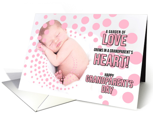 Grandma or Grandpa Grandparents Day Pink Baby Girl card (482627)