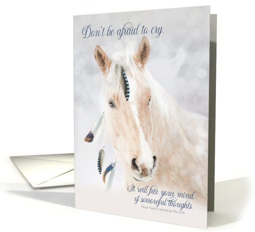 Loss of a Horse Pet Sympathy Native American Proverb card (507651)