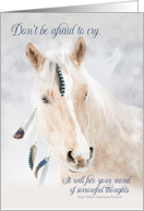 Loss of a Horse Pet Sympathy Native American Proverb card