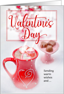 for Friend on Valentine’s Day Sweets and Warm Cocoa Treats card