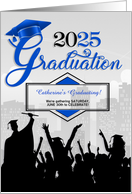 Class of 2023 Graduation Party Invitation in Blue card