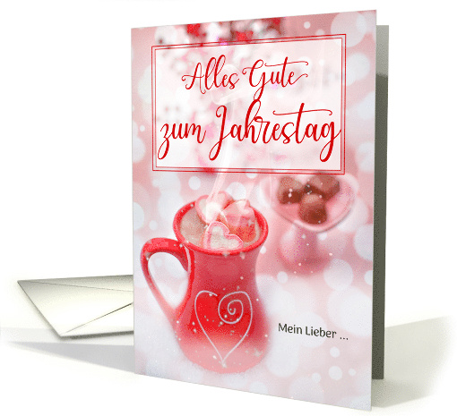 German Wedding Anniversary Sweets and Warm Cocoa Treats card (588214)