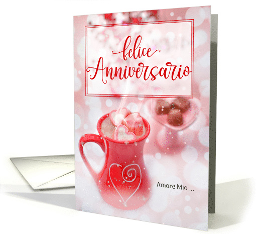 Felice Anniversario Italian Anniversary Sweets and Treats card