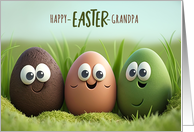 for Grandpa Funny Easter Eggs and Silly Humor card