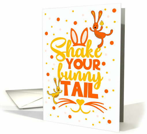 for Kids Easter Bunnies Shake Your Bunny Tail card (597007)