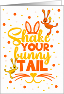 for Kids Easter Bunnies Shake Your Bunny Tail card