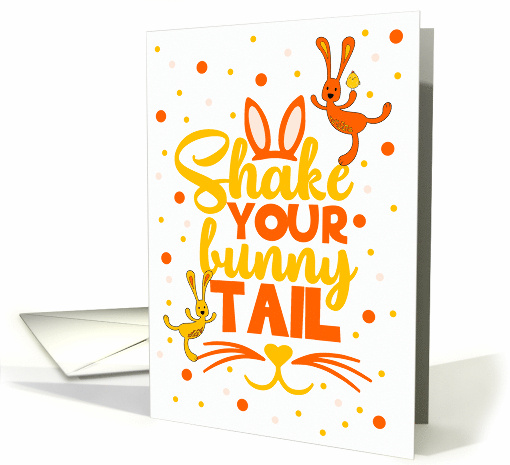 Across the Miles Easter Shake Your Bunny Tail card (597008)