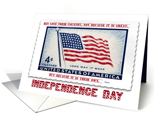 Memorial Day Thank an American Hero USA Flag Stamp card (600187)