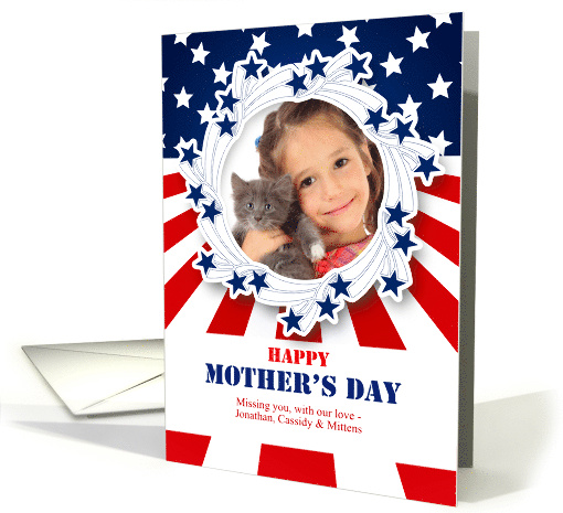 Mother's Day for a Mom Serving in the Military with Photo card