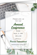Join Us Annual Conference Invitation Business Office Custom card