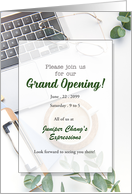 Grand Opening New Office Business Invitation Custom card