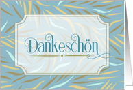 Dankeschon German Thank You Sky Blue Botanical card