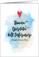 Buona Giornata Dell’infermier Italian Nurses Day card